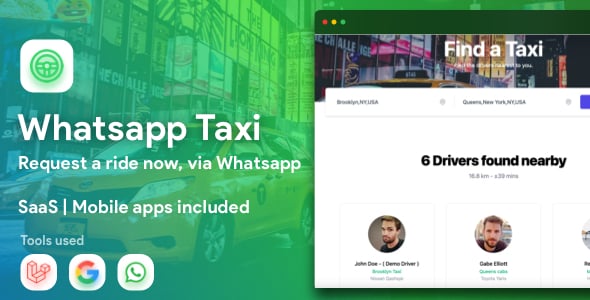 WhatsApp Taxi  SaaS taxi ordering via WhatsApp