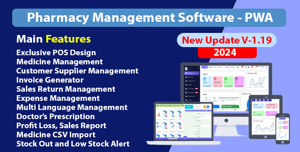 Pharmacy Management Software -PWA