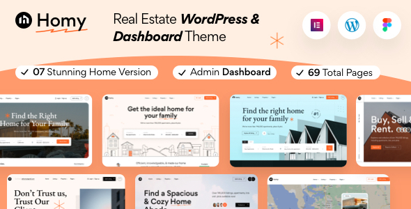 Homy  Real Estate WordPress Theme