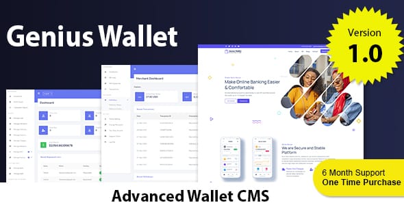 Genius Wallet  Advanced Wallet CMS with Payment Gateway API