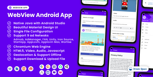WebViewApp  Premium Android WebView App 1.2