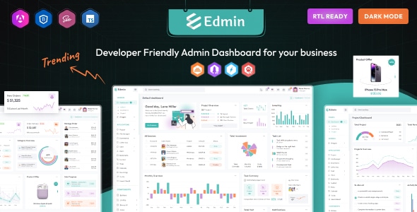 Edmin  Angular 17 Admin Dashboard Template