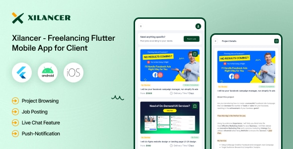 Client Flutter Mobile App  Xilancer Freelancer Marketplace Platform