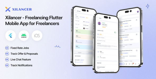 Freelancer Flutter Mobile App  Xilancer Freelancer Marketplace Platform
