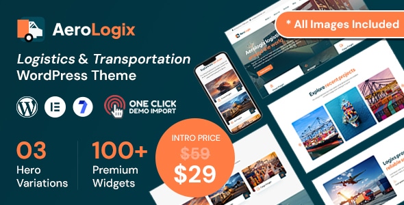 AeroLogix  Logistics &amp; Transportation WordPress Theme