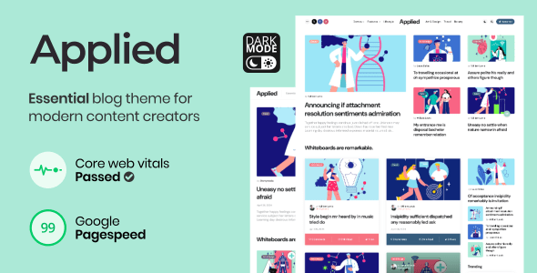 Applied  Essential Blog theme for Modern Content Creators