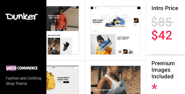 Dunker  Fashion and Clothing Shop Theme