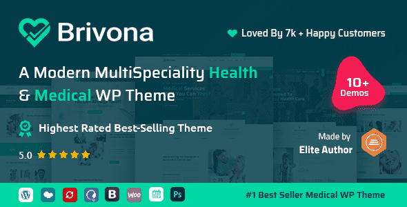 Brivona  Medical, Health and Hospital WordPress Theme