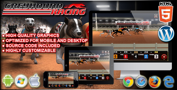 Greyhound Racing  HTML5 Casino Game