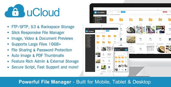 uCloud  File Hosting Script  Securely Manage, Preview &amp; Share Your Files