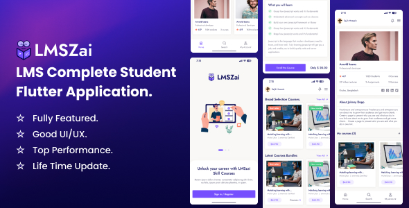 LMSZAI Mobile App  Learning Management App | Flutter App