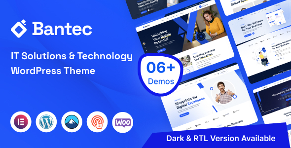 Bantec  IT Solutions &amp; Technology WordPress Theme