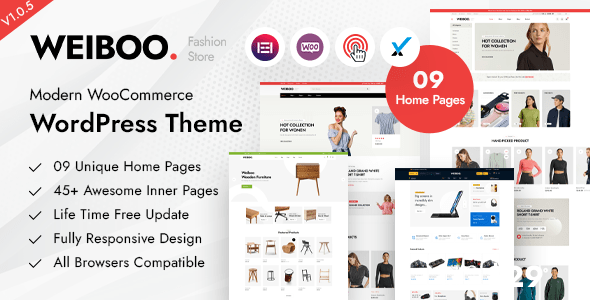 Weiboo  Multipurpose WooCommerce Theme