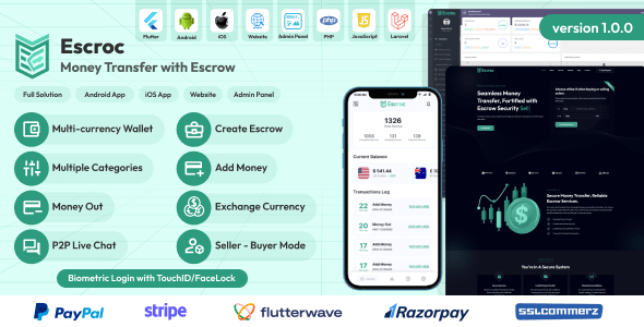 Escroc  Money Transfer with Escrow Full Solution