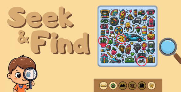 Seek &amp; Find  HTML5 Game