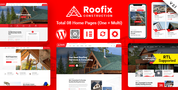Roofix  Roofing Services WordPress Theme