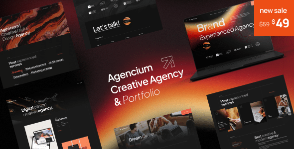 Agencium | Creative Agency &amp; Portfolio WordPress Theme
