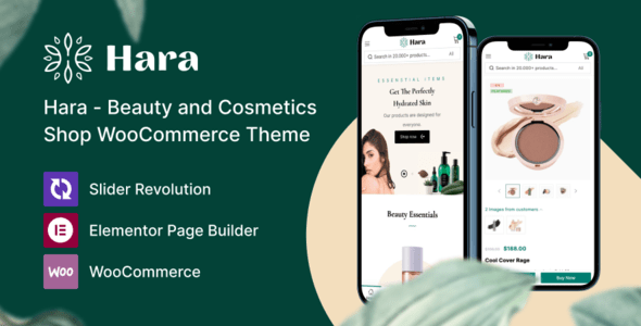 Hara  Beauty and Cosmetics Shop WooCommerce Theme