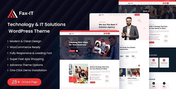 Fax-IT  Technology &amp; IT Solutions WordPress Theme