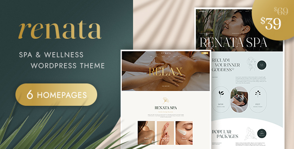 Renata  WordPress Theme for SPA &amp; Wellness