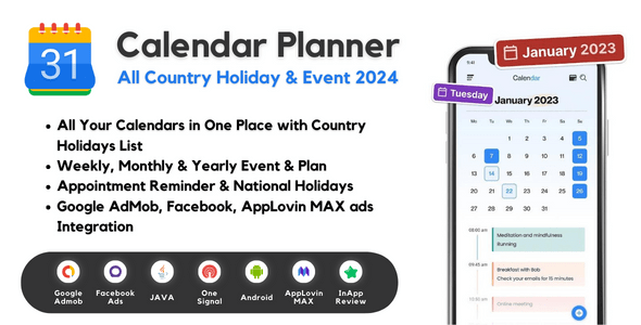 Calendar Planner  All Country Holiday &amp; Event 2024
