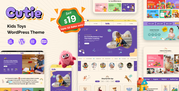 Cutie  ChildrenSchool, Toys Store Theme