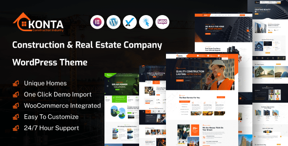 Konta  Construction and Real Estate Company WordPress Theme