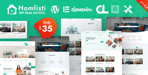 Homlisti  Real Estate WordPress Theme + RTL