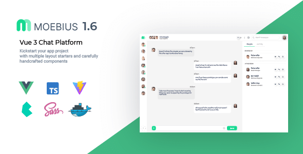 Moebius  VueJS 3 Chat Platform UI
