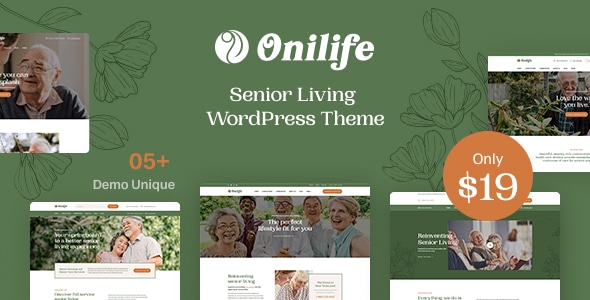 Onilife  Senior Living WordPress Theme