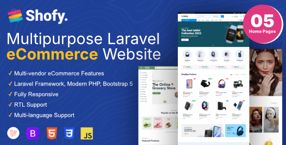 Shofy  eCommerce &amp; Multivendor Marketplace Laravel Platform