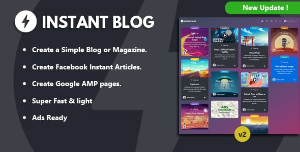 Instant Blog  Fast &amp; Simple Blog Php Script