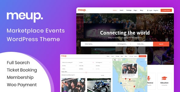 Meup  Marketplace Events WordPress Theme