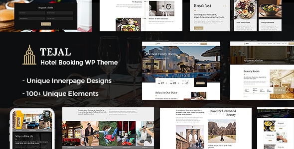 Tejal  Hotel WordPress Theme