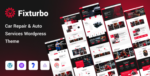 Fixturbo  Car Service &amp; Auto Repair WordPress Theme