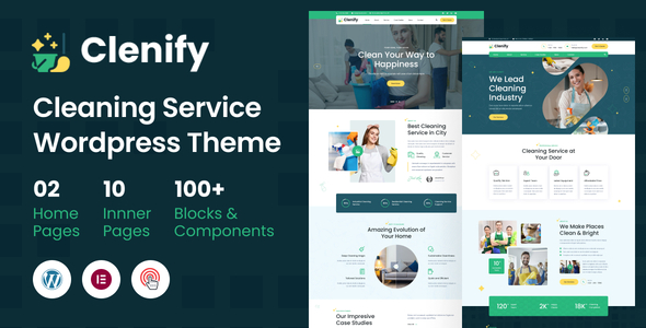 Clenify  Cleaning Service WordPress Theme