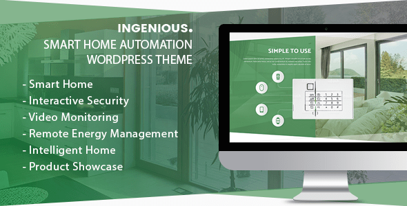 Ingenious  Smart Home Automation WordPress Theme