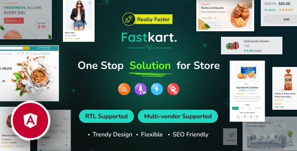 Fastkart  Multivendor Ecommerce with Angular &amp; Laravel REST API