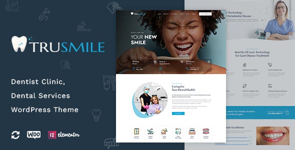 TruSmile  Dentist WordPress Theme