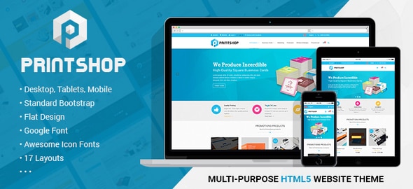 Printshop  Responsive HTML Printing Template