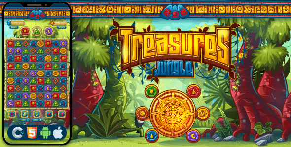 Treasure Jungle  HTML5 Game, Construct 3