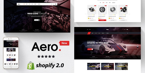 Aero  Auto Parts, Car Accessories Shopify Theme