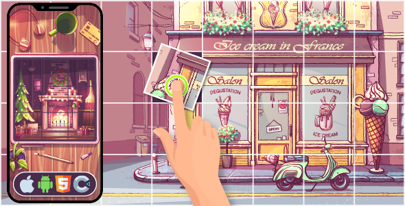 Premium Game  Art Puzzle  HTML5 Game, Construct 3