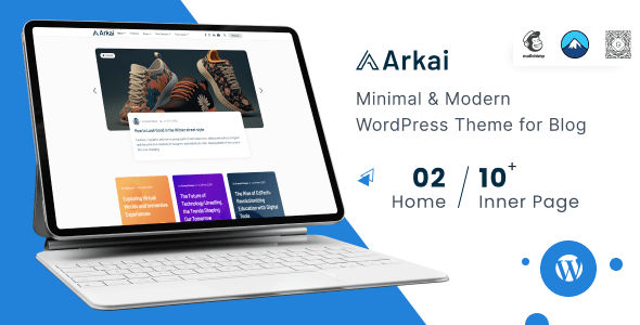 Arkai  Modern &amp; Multipurpose WordPress Blog Theme