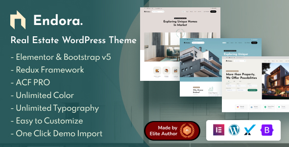 Endora  Real Estate WordPress Theme