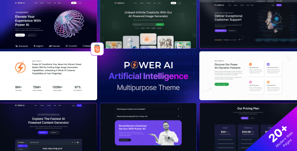 Power AI  Artificial Intelligence Multipurpose Website HTML Template