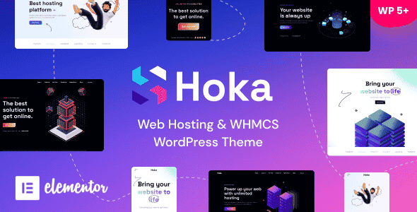 Hoka  Web Hosting &amp; WHMCS WordPress Theme