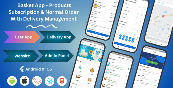 Dairy, Grocery, Milk &amp; More Products | Subscription &amp; Normal Order | Customer &amp; Delivery Management