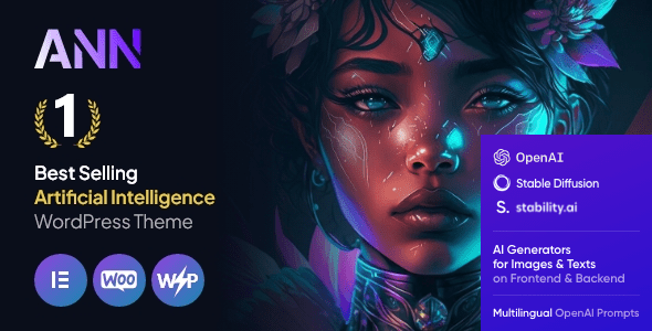 AI ANN  AI Artificial Intelligence Startup &amp; Technology WordPress Theme