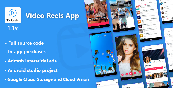 TkReels  Video Reels App